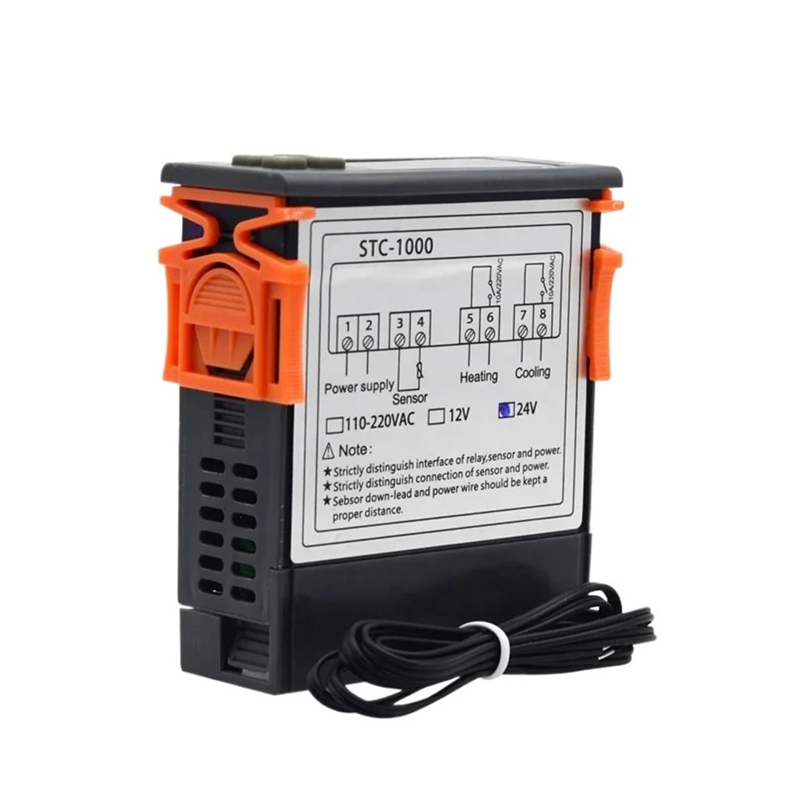 mXCDtRptJ STC-1000 LED Controlador de temperatura digital Termostato Termorregulador Incubadora 12V 24V 110V 220V(AC110-220V)