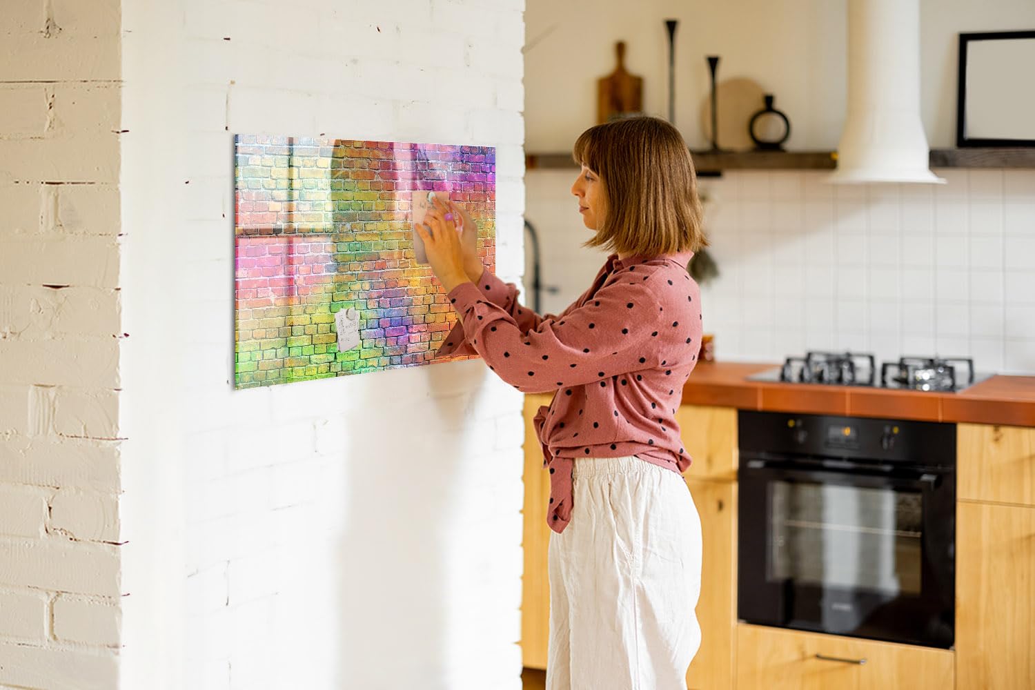 Lavagna per scrivere e cancellare 90x60 cm | Parete dipinta