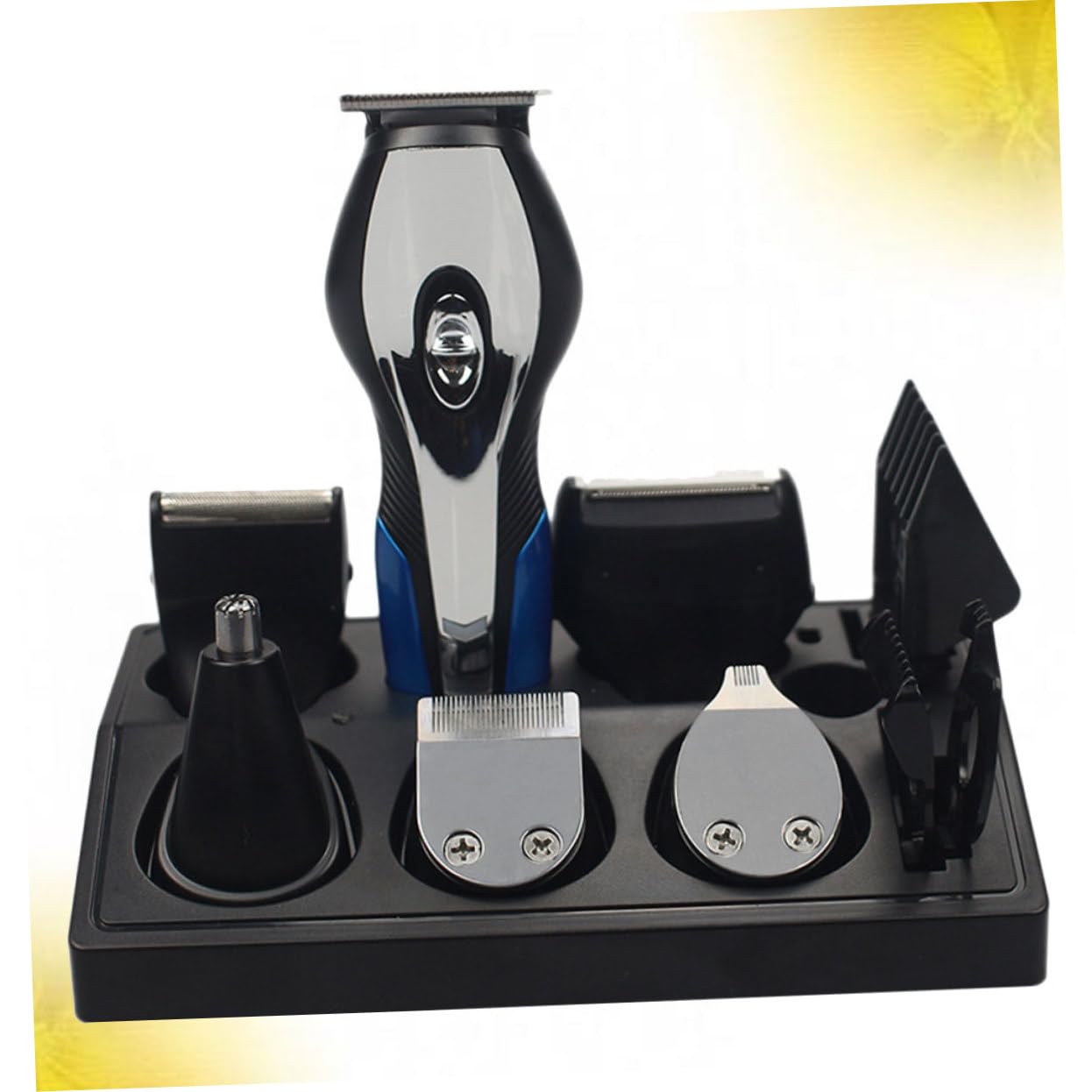 Kit Elettrico Ricaricabile con Rifinitore Nasale USB Nero