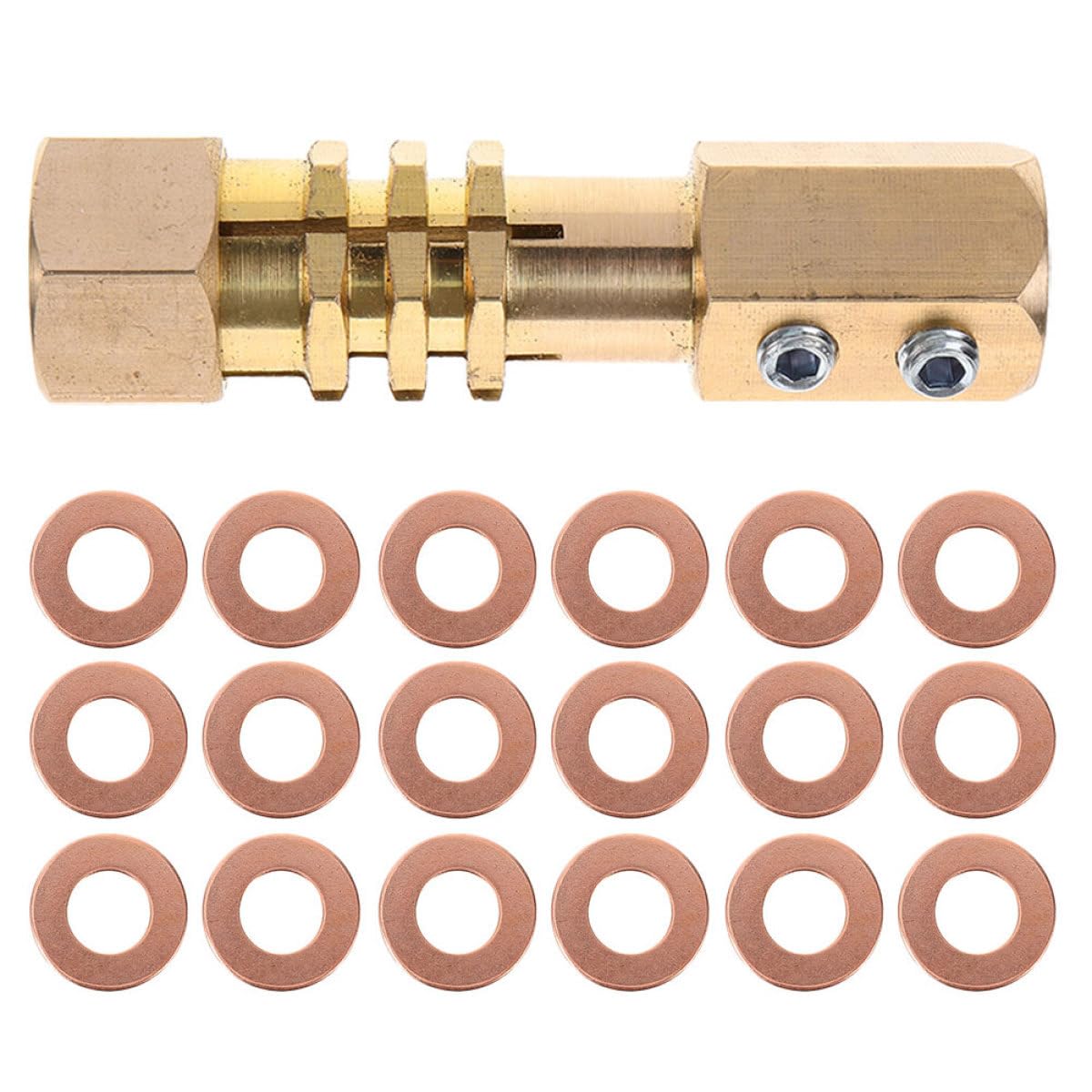 GLEAVI Kit de Rondelles D'étanchéité en Fer, 200 Pièces, Joint Plat pour Bouchon de Vidange D'huile et Réparation de Carrosserie, Usage Automobile