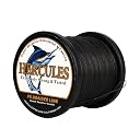 HERCULES Braided Fishing Line 12 Strands, 100-2000m 109-2196 Yards Braid Fish Line, 10lbs-420lbs Test PE Lines for Saltwater Freshwater - Black, 50lbs, 100m gallery image