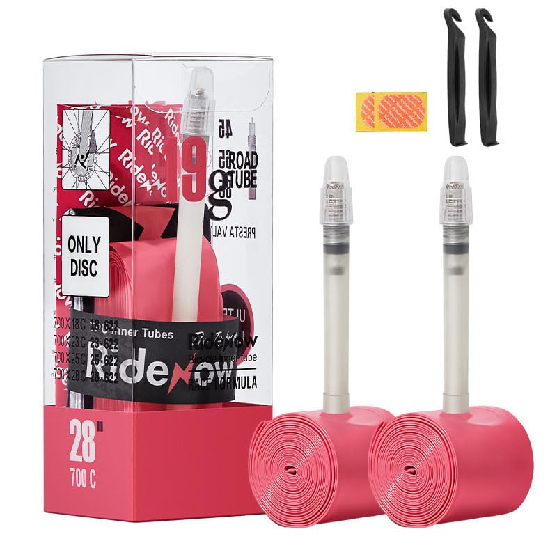 RideNow 2 Pack Lightweight 18-28C TPU Inner Tubes with 45mm/65mm/85mm Presta Valves