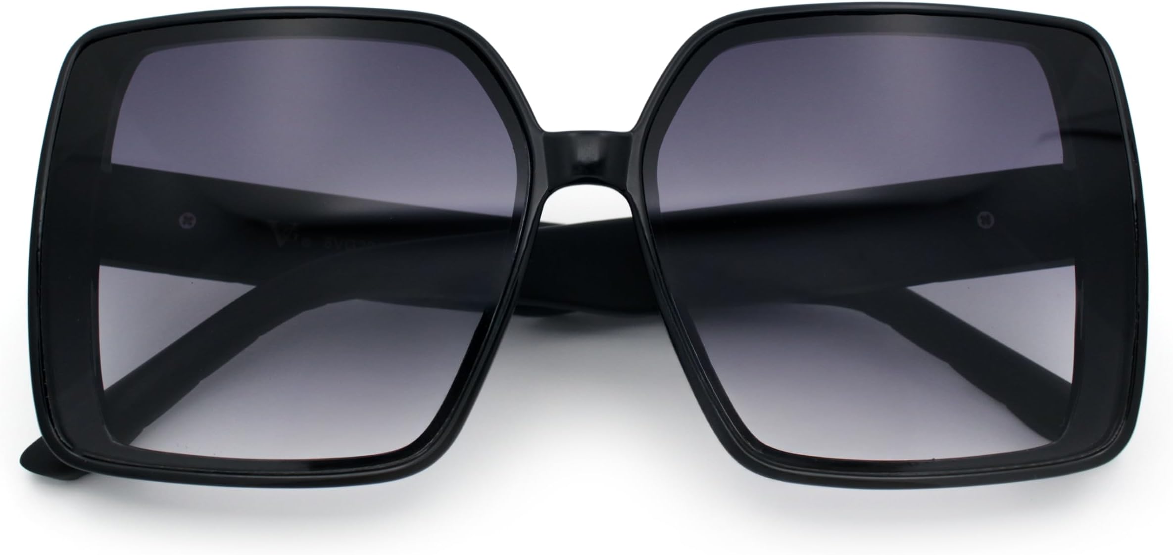 Womens Oversized Rectangular Designer Fashion Classic Mod Sunglasses