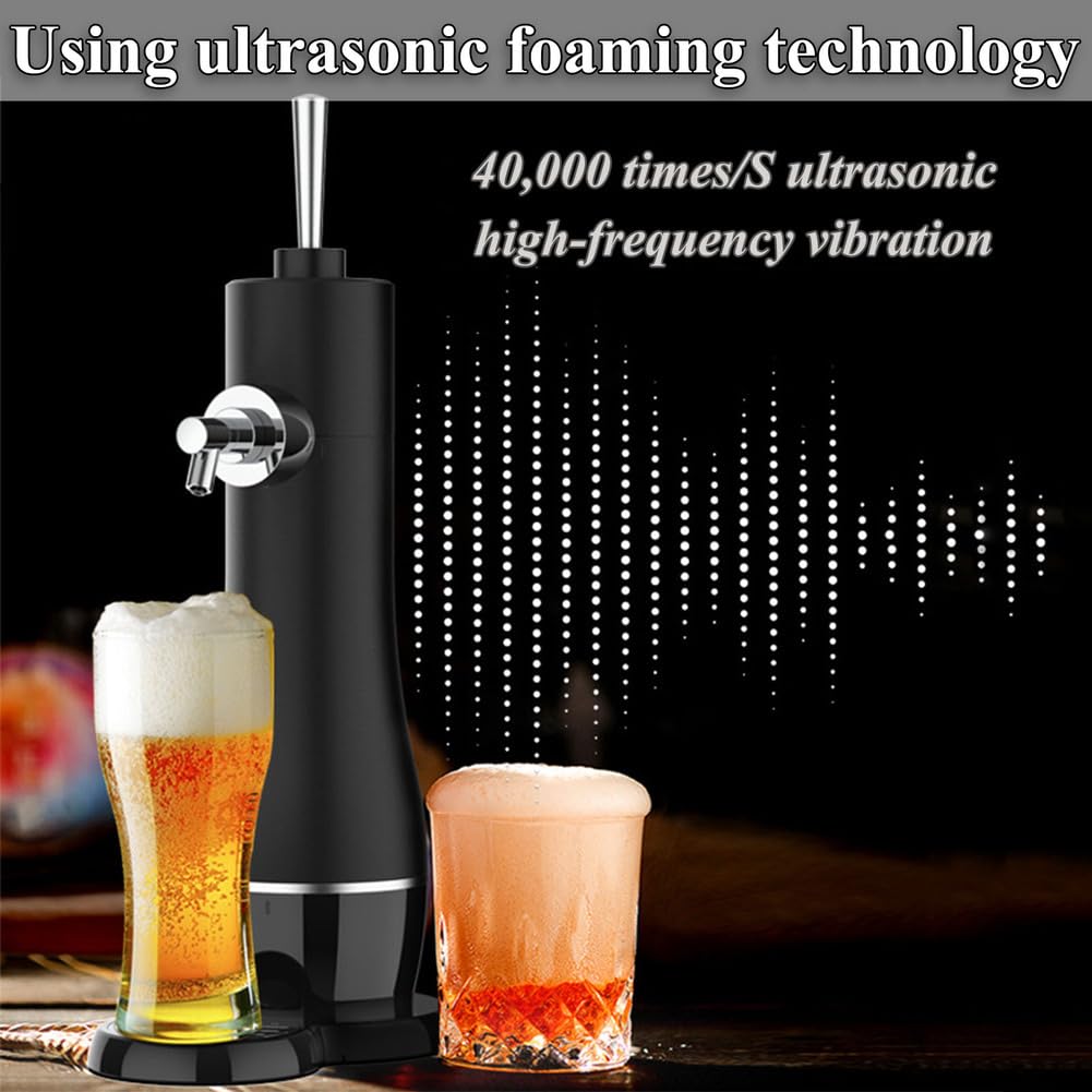 Bierschaumbereiter, Mini-Kegerator, Outdoor-Party, tragbarer Bierspender für Zuhause, Zugbiersystem für Flaschen und Dosen, ein tolles Geschenk für Bierliebhaber