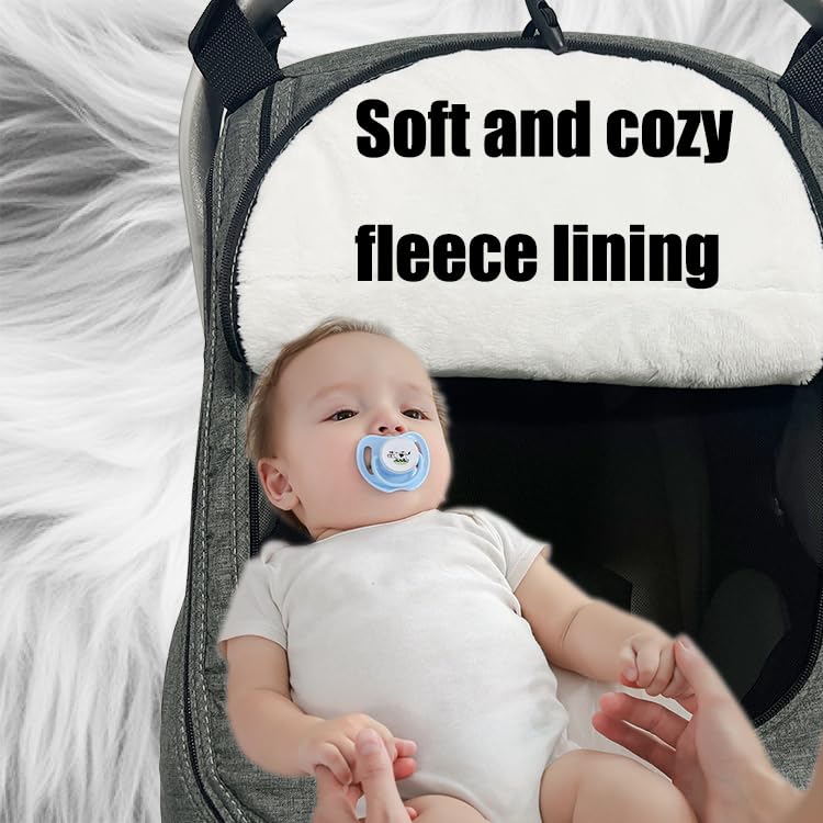 Car Seat Covers for Babies, Winter Fleece Covers Baby Car Seat Cover for Newborn Boy Girl,Universal Canopies Covers for Infants Carseat Cover Waterproof Protection Baby Covers Warm and Cozy - Image 3