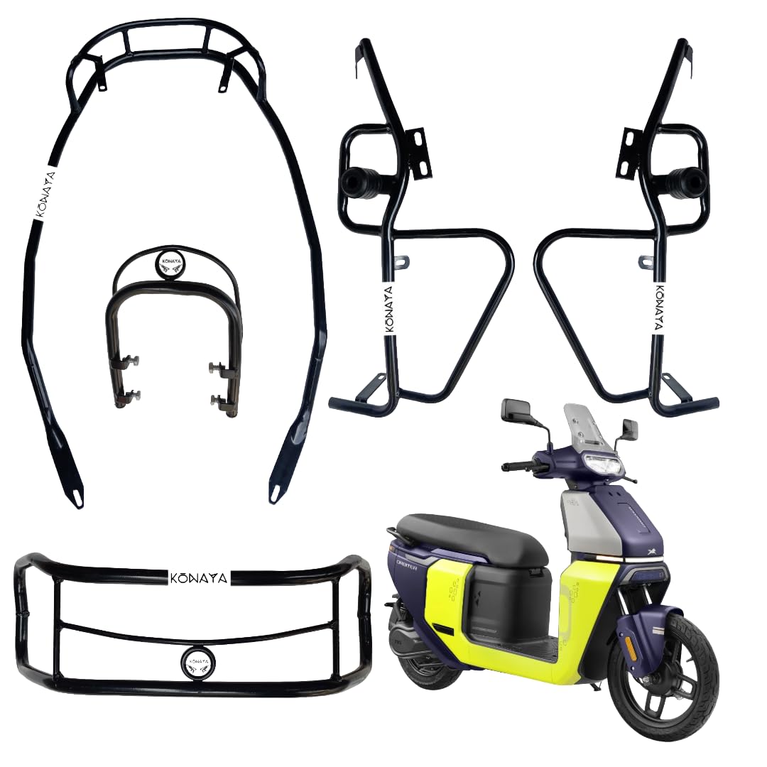 Orbiter Crash Guard Rear and Frant Side Protect Your Scooter This Crash Guard Suitable for Orbiter EV Scooty Black (Set of 1)-image-30