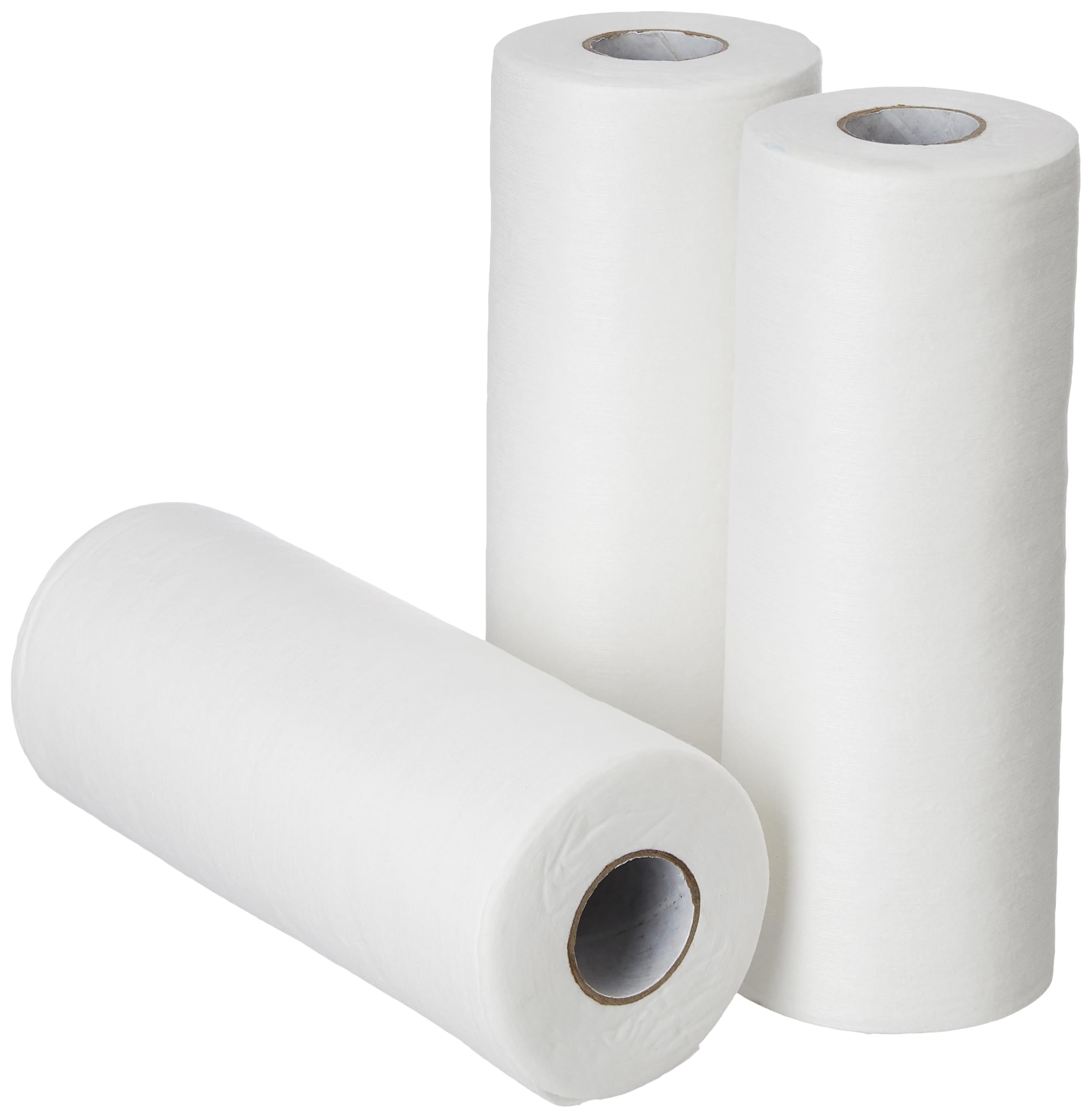 Amazon Brand - Presto! Non-Woven Reusable Kitchen Towel Roll | 50 Pulls | 150 Sheets (Pack of 3) | Size: 20 x 22 cm | White | Washable | Highly Absorbent | For Daily Use 1