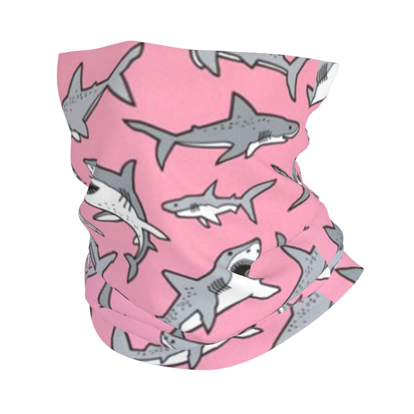 Lfeartesa Unisex As Picture Sharks Nautical Ocean Sea Sea Life Fish,Bandana Neck Gaiters Multifunctional Headwear Scarf Face Shield Headband Neck Warmer Tube