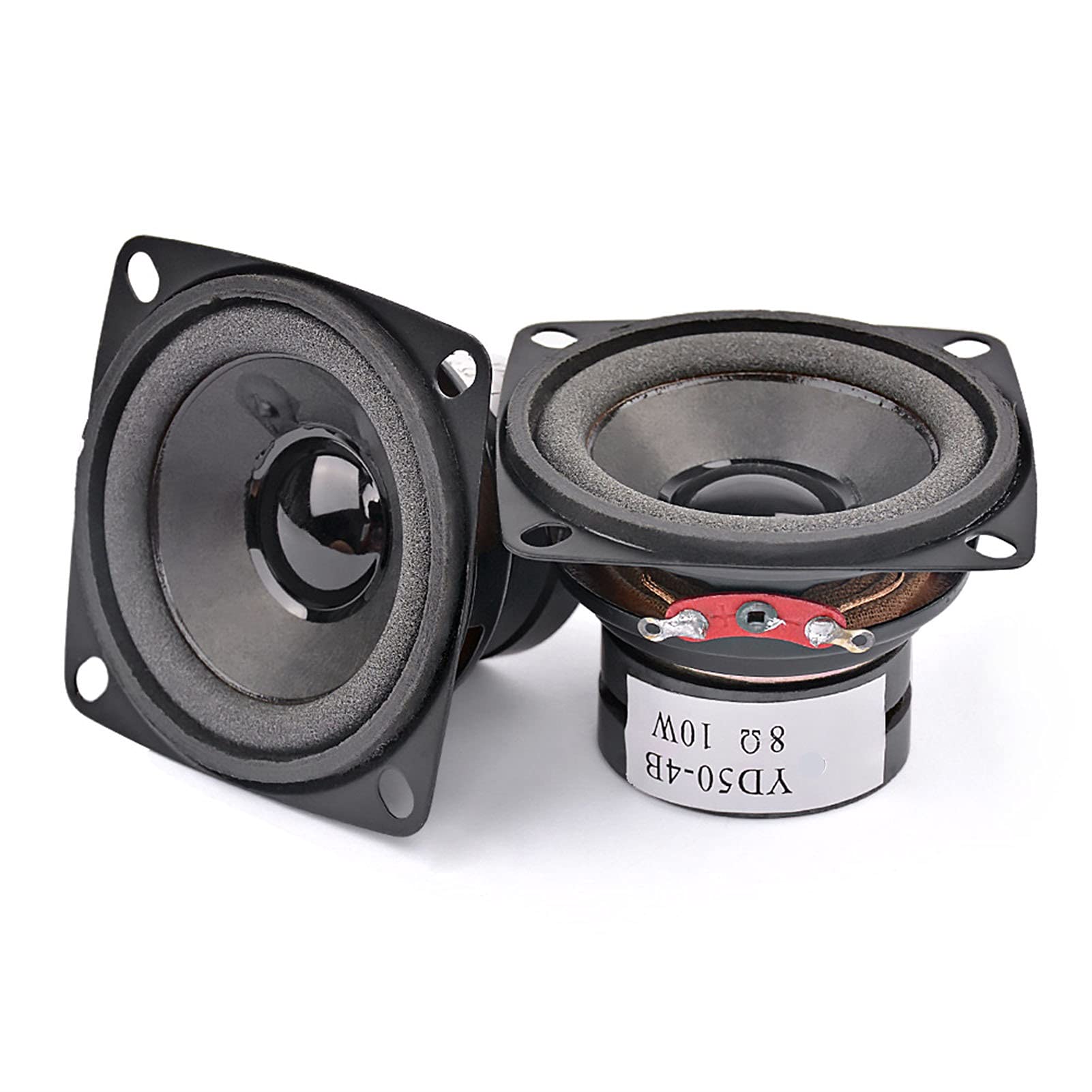 Set 2 Altoparlanti Impermeabili Da 4 Pollici – 10W, 4Ω/8Ω, Con Membrana Trasparente In PVC Per Allarmi E Sistemi Audio