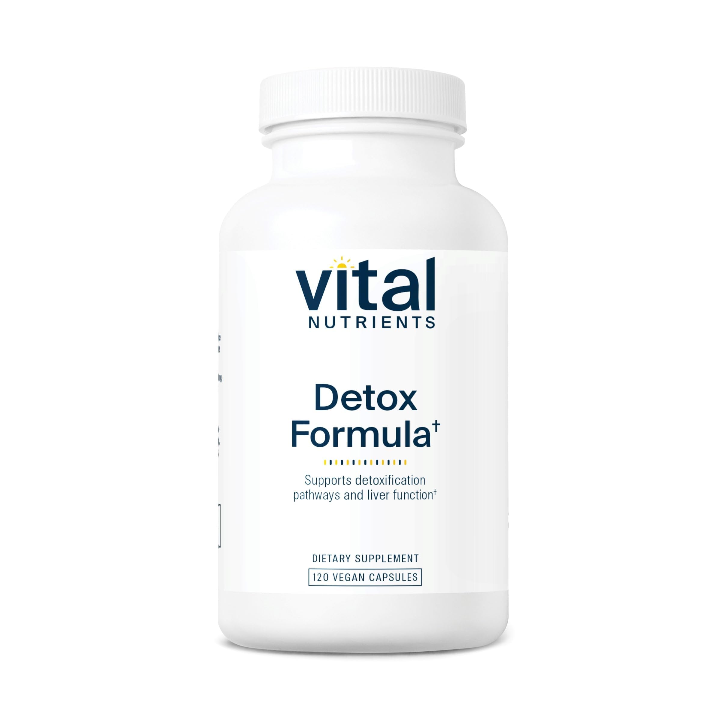 Detox Formula | Vegan Liver Detox | Antioxidant Supplement Promotes Liver & Detoxification Support | Gluten, Dairy, Soy Free | Non-GMO | 120 Capsules