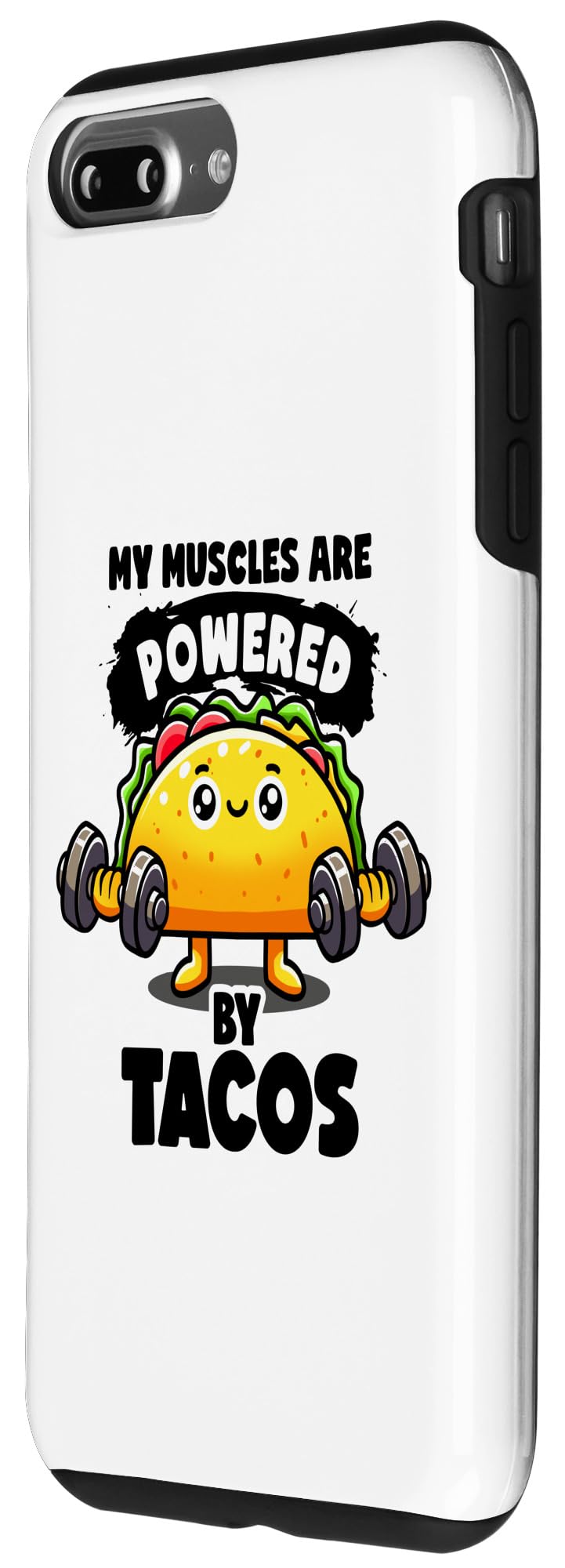 iPhone 7 Plus/8 Plus My Muscles Are Powered By Tacos Gym Taco Tuesday Fitnes Taco Case - Image 2