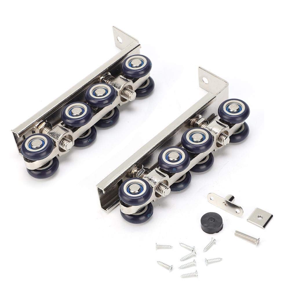 Buy Fdit 8 Wheels Door Track Pulley Hanging Wheel Sliding Door Floor