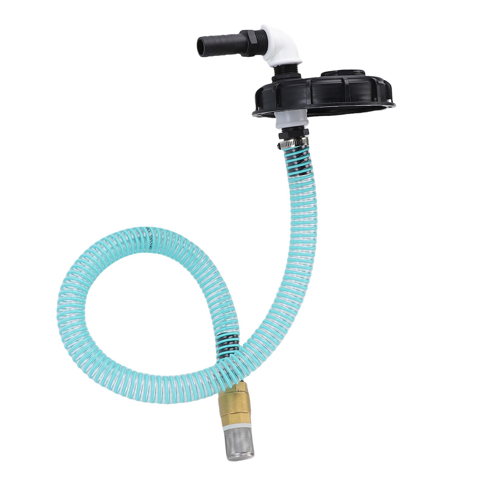 Yctze Pokrywa IBC z Wężem 25 Mm DN150 — Premium PP Pokrywa Pokrywy Kontenera IBC ze Złączem Ssącym Wydajne Podłączenie Pompy Wodnej, Przechowywanie Cieczy, Nawadnianie Gospodarstw i Zastosowania