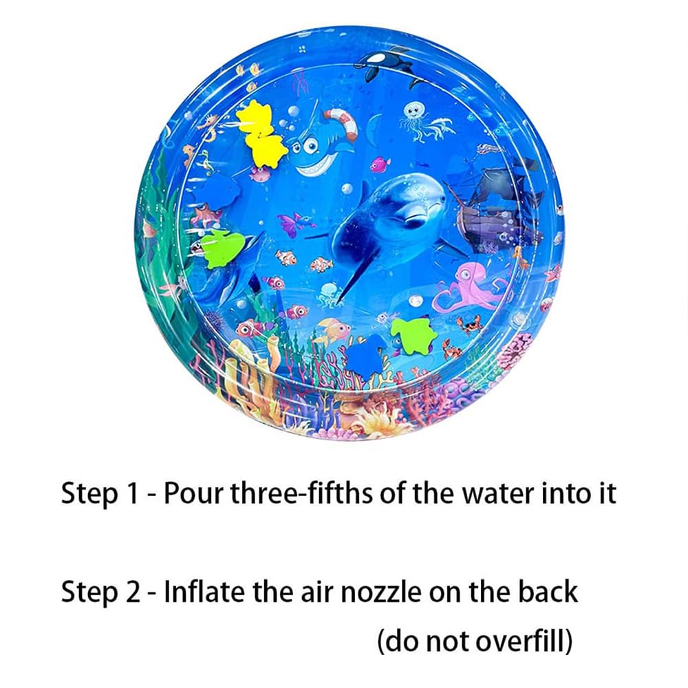 Tapis D'eau Lumineux Pour Chat - Jeu Interactif Avec LED Et Poissons Flottants, Anti-rayures, 60x40 Cm