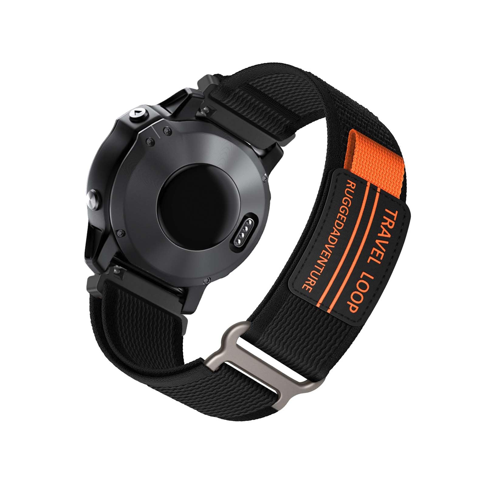 Bracelet Nylon 18mm Pour Garmin - Pour Forerunner 265S/255S, Vivoactive 4S, Venu 2S (Noir)