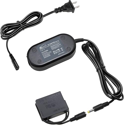 Glorich DMW-DCC8 Kit de adaptador de corriente alterna de repuesto compatible con cámaras digitales Panasonic Lumix DMC-FZ200, DMC-FZ1000, DMC-GH2,