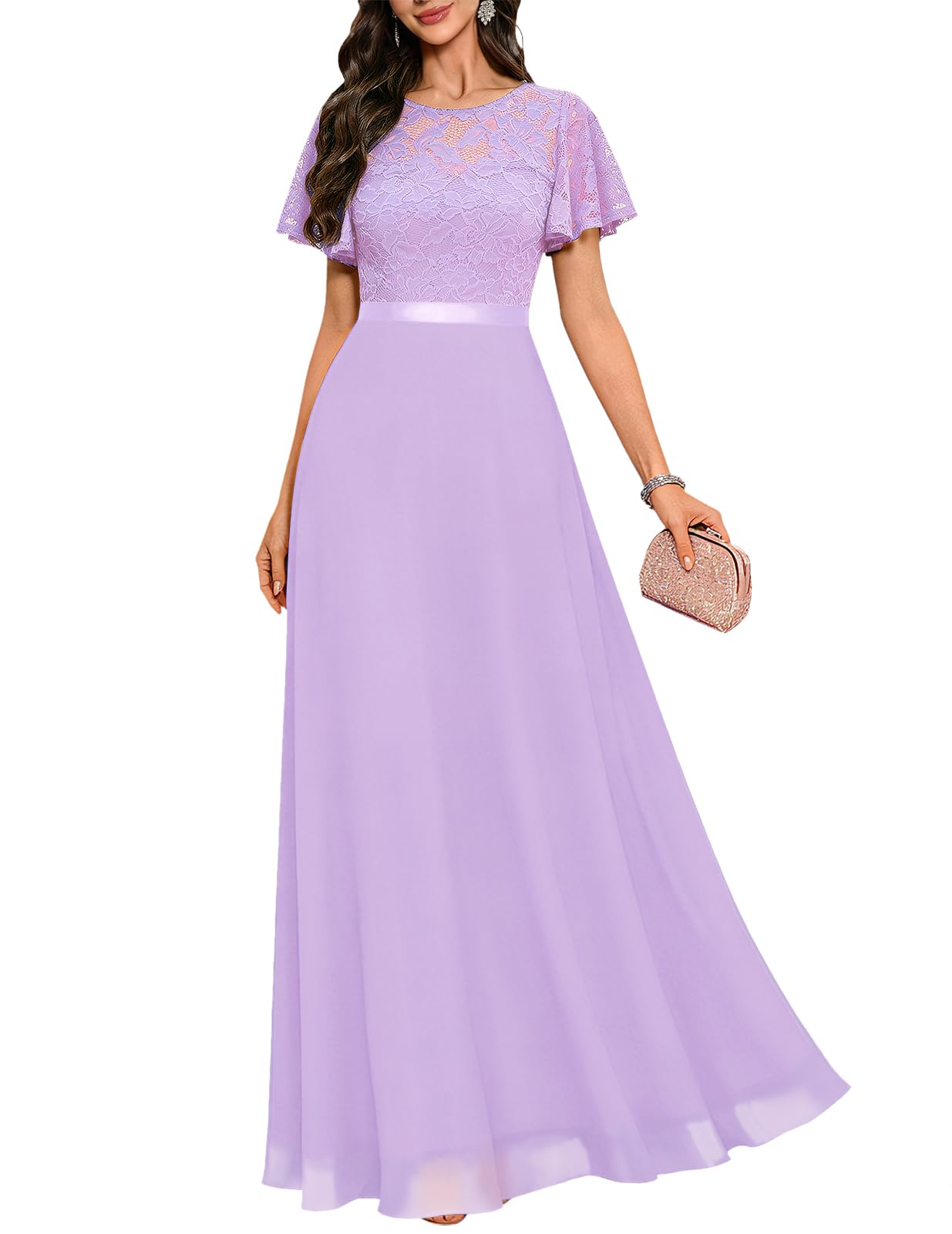 DRESSTELLS Ruffle Lace