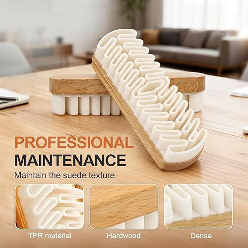 Miniatura 6 de Cepillo de gamuza, limpiador para el cuidado de zapatos, herramienta de limpieza suave para zapatos Nubuck, terciopelo, botas de gamuza, tenis,