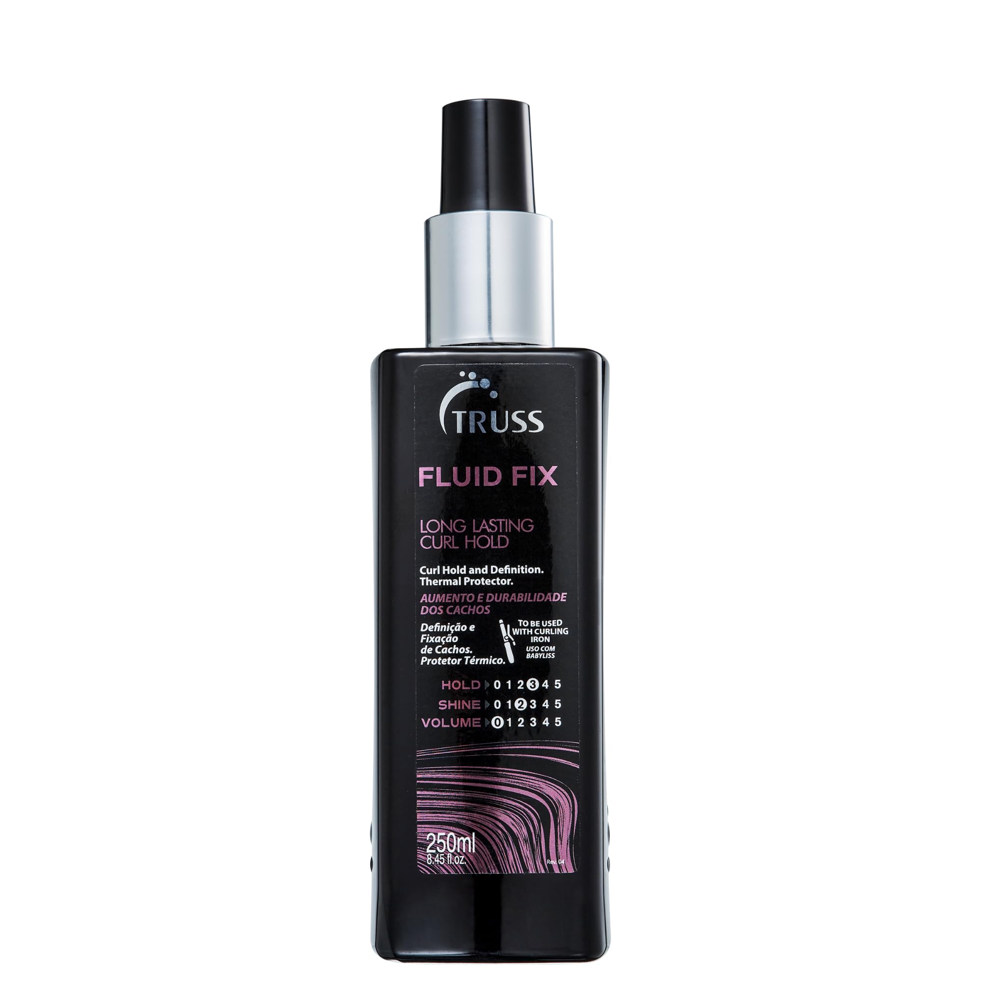 TRUSS Fluid Fix - Long-lasting Curl And Defining Hold - Leave-in Heat Protectant Styling Spray For Hair - Provides Definition And Volume At The Roots