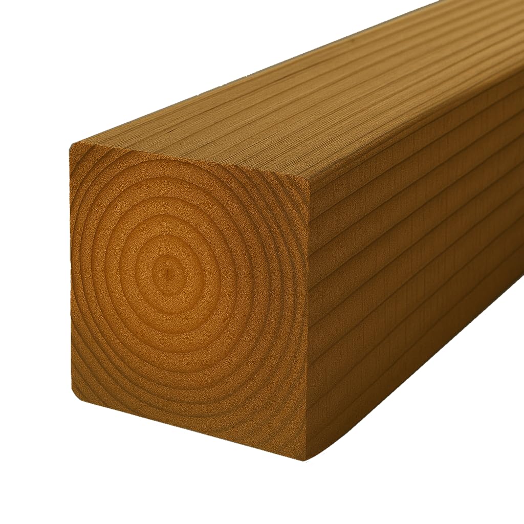 Austin Commerce Brown 4Ft Wooden Fence Post Timber 3X3 Inch Treated Timber Fencing 3" X 3" (1.2M Long)
