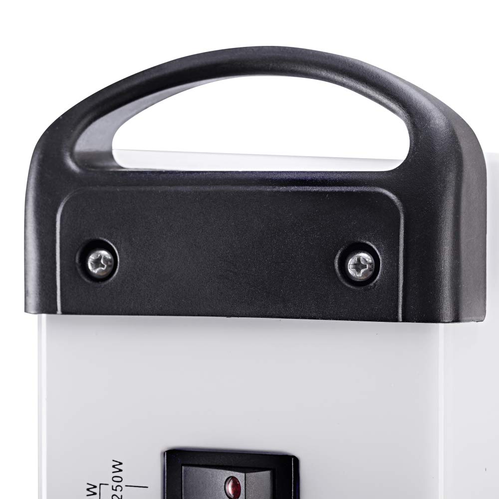 TROTEC Convecteur électrique TCH 18 E – Radiateur 2000 W, 3 niveaux (750/1250/2000 W), thermostat réglable, fonction anti-gel, silencieux, chauffage d’appoint portable, chauffage electrique