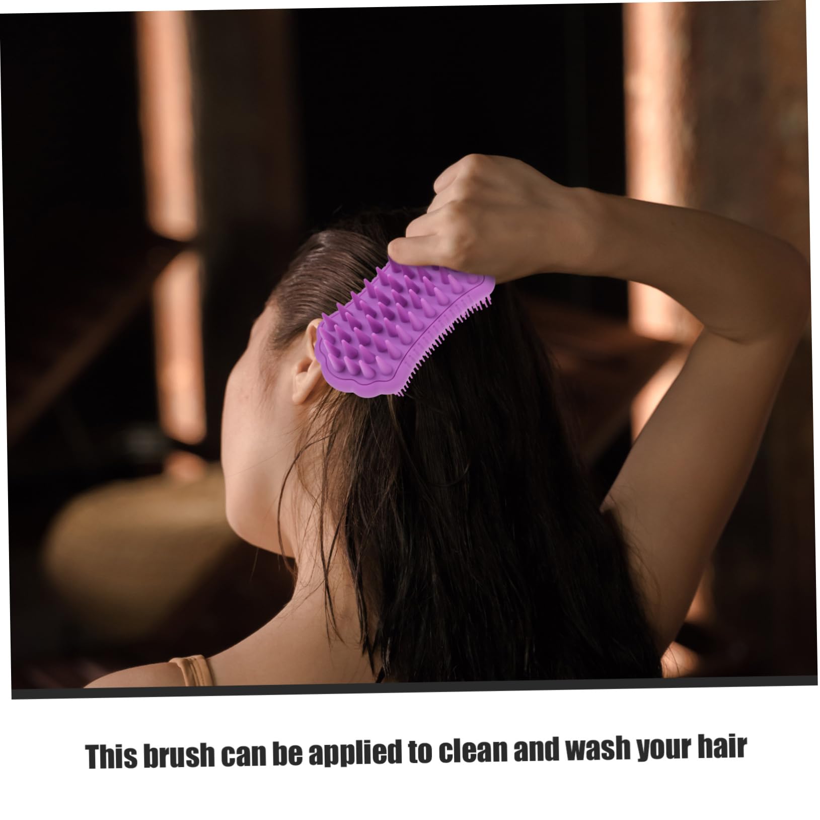 VALICLUD 4 Stück Silikon Kopfhaut Massagebürste Ergonomische Duschbürste für Haarwäsche und Körperpflege Sanfte Exfoliation und Massage für Entspannende