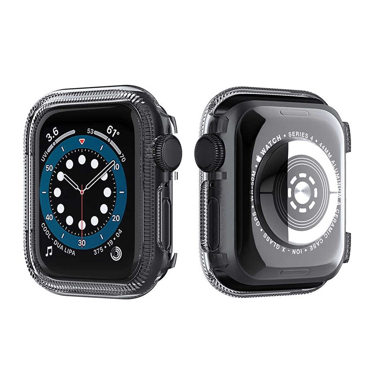 Zore Apple ile uyumlu Watch 42mm Watch Gard 03 Kasa Koruyucu Siyah