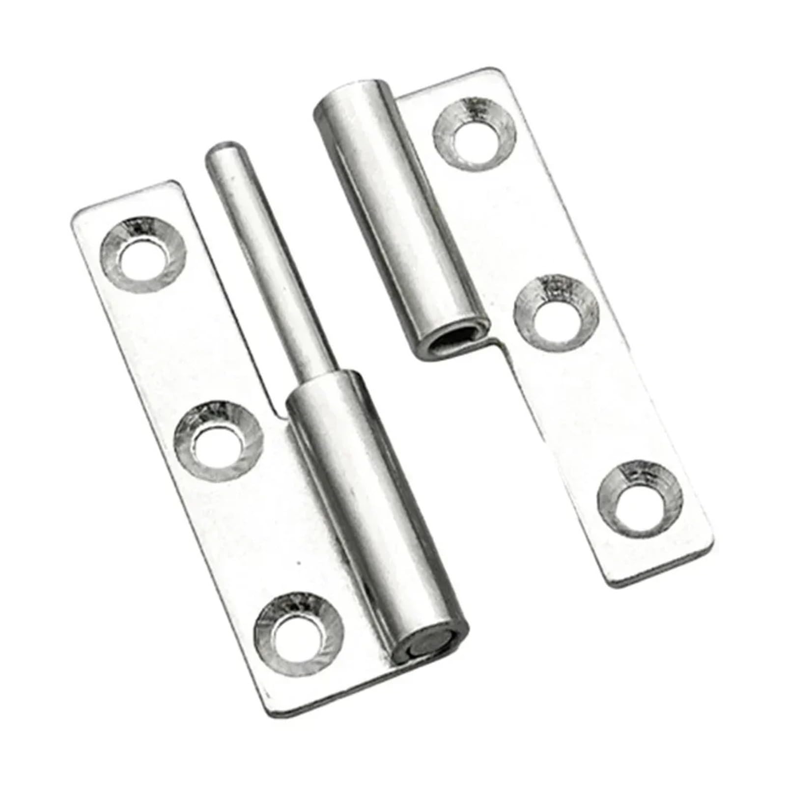 Aiqijohi Left Door Hinges Lift Off Hinge Stainless Steel Flag Shape Detachable Removable Small Slip Joint Furniture Hardware Accessories(Left)