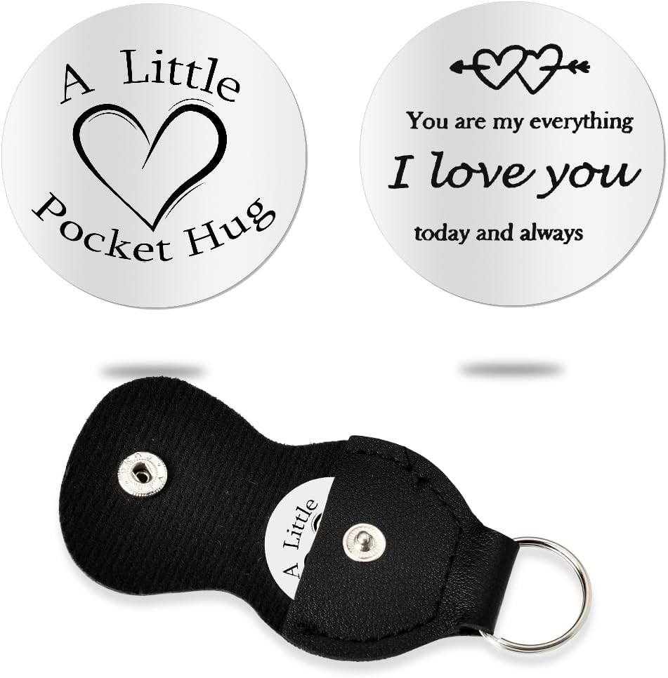 Sisadodo Pocket Hug Token Long Distance Relationship Keepsake Gifts for Son Daughter Birthday Christmas Gifts for Women Men