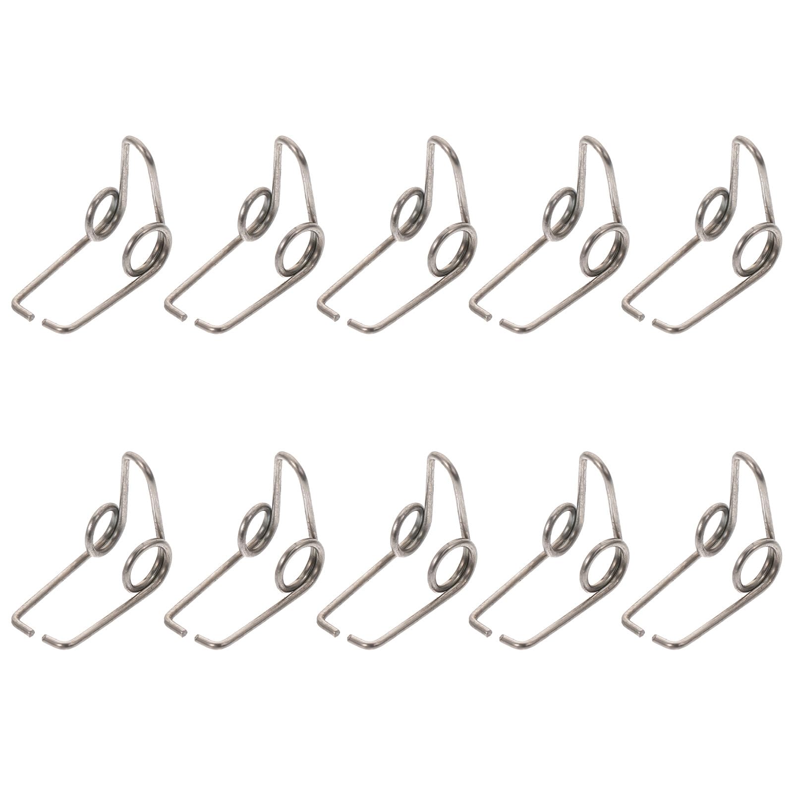 Ressorts de Remplacement pour Clé D'eau Trompette, Lot de 10 Pièces en Acier Inoxydable Argenté, Petit Modèle, Accessoires pour Réparation et Entretien D'instruments à Vent, Usage