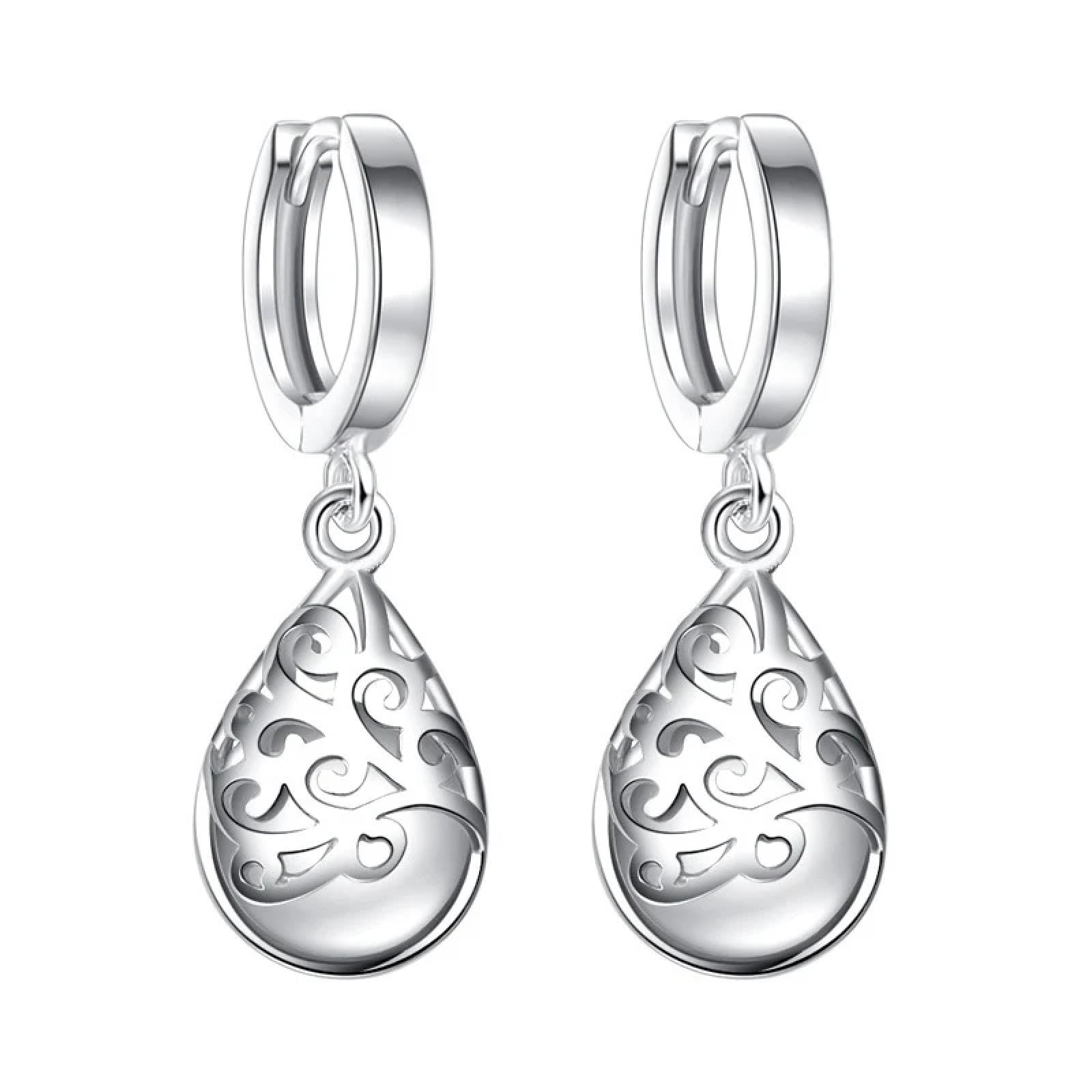 Boucles d'oreilles Dropwise Hollow légères anti-douleur pour lobes sensibles mariage