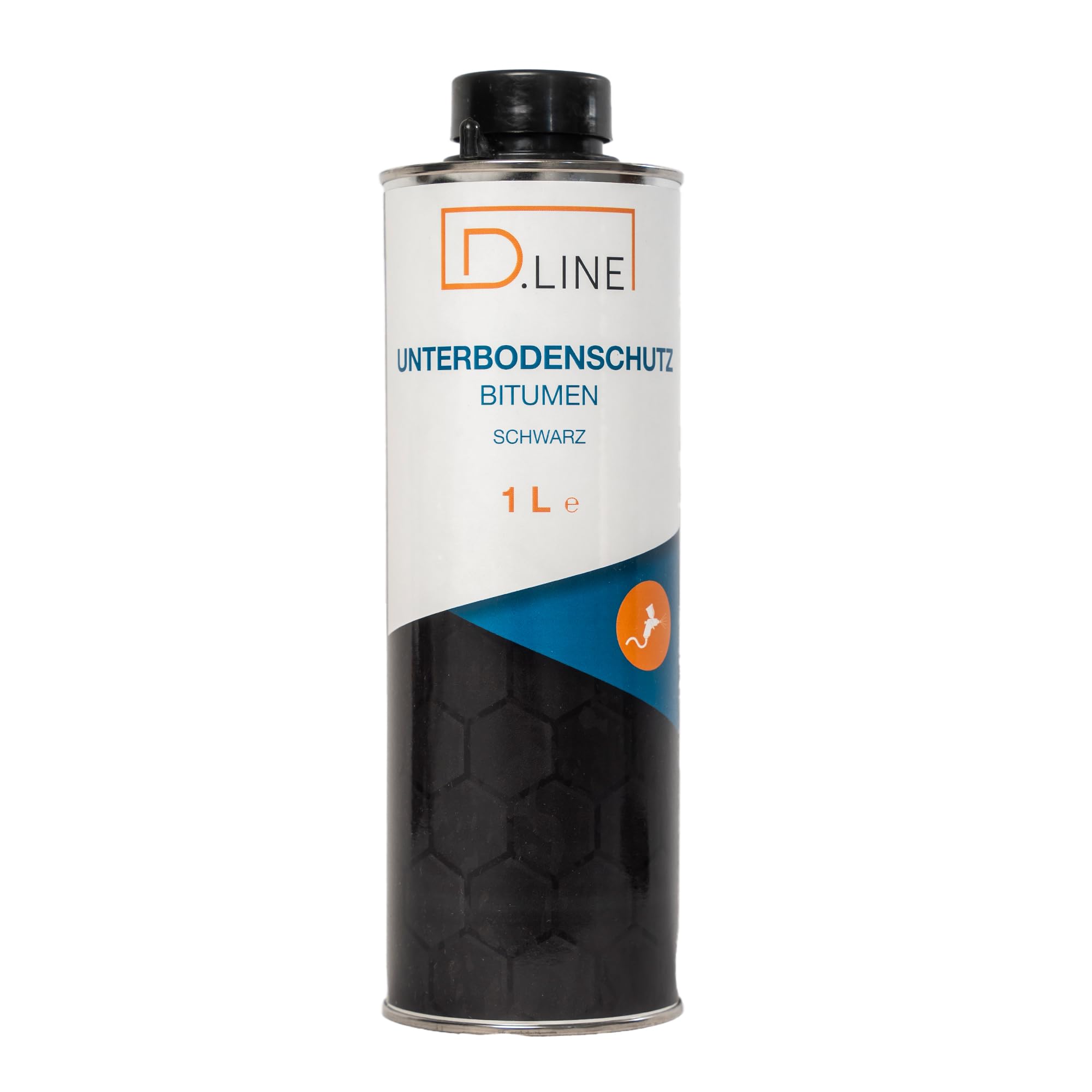 D.LINE Protezione sottoscocca UBS bitume nero 1 litro bomboletta per pistola a spruzzo (6 X 1 litro)