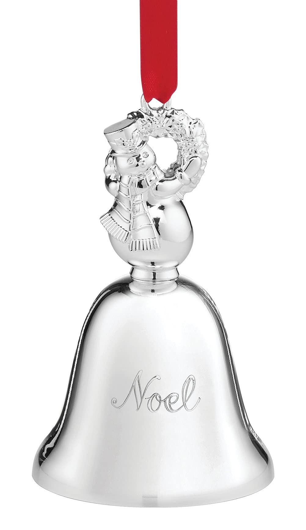 Reed and Barton Noel Bell Ornament, 0.55 LB, Metallic