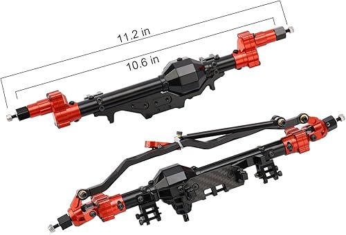 Miniatura 2 de Último modelo Portal de aluminio Eje delantero y trasero para 1/10 Axial Wraith 90018 90048 90053 90018 90020 90045 90056 RR10 RC Model Crawler Car
