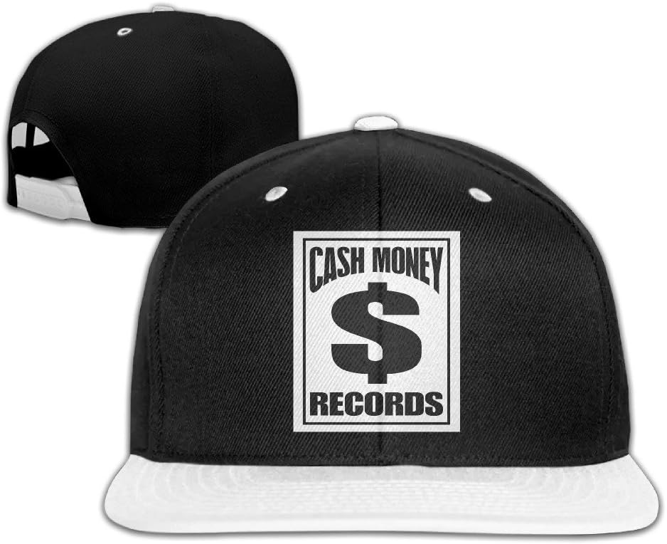 M Angel Adjustable Funny Cash Money Records Hip-Hop Baseball Cap One Size White