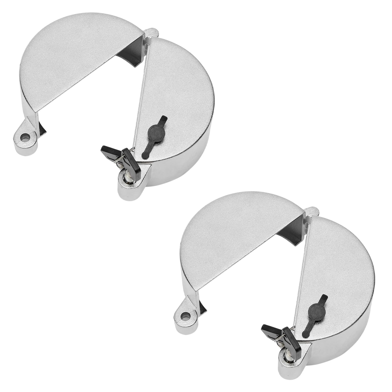Photo 1 of 2 PCS Semi Truck Locking Fuel Cap Cover Diesel Zinc Fuel Tank Cap Cover Compatible with Freightliner, Sterling and Western Star Class 8 Trucks