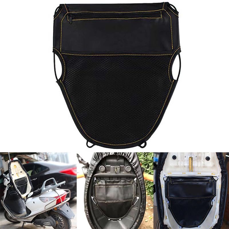 Amazon | Ladruph シートインナーポケットバイク用 裏面装着PUレザー
