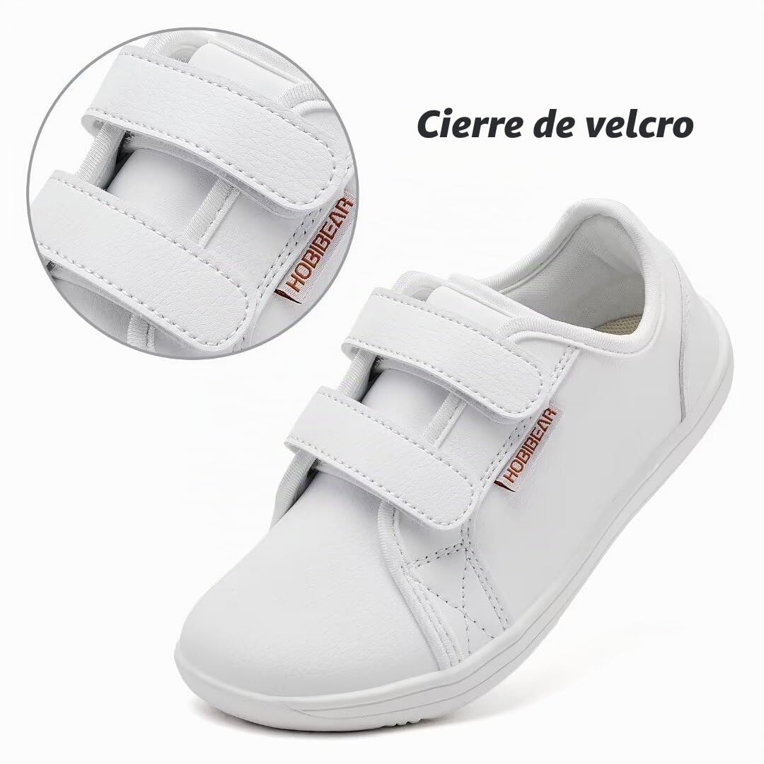 HOBIBEAR Kids Calzado Descalzo Ancho para niños niñas Outdoor Trail Running Minimalist Walking Ligeras Flexibles de Trail Shoes
