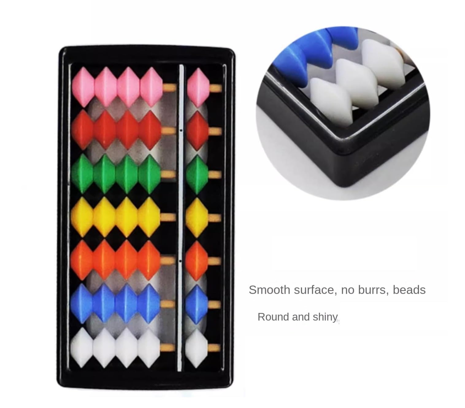 Ábaco Ábaco Práctico For El Aprendizaje De Matemáticas, 5 Cuentas, Apto For Escuelas Y Jardines Infancia Oficina Material