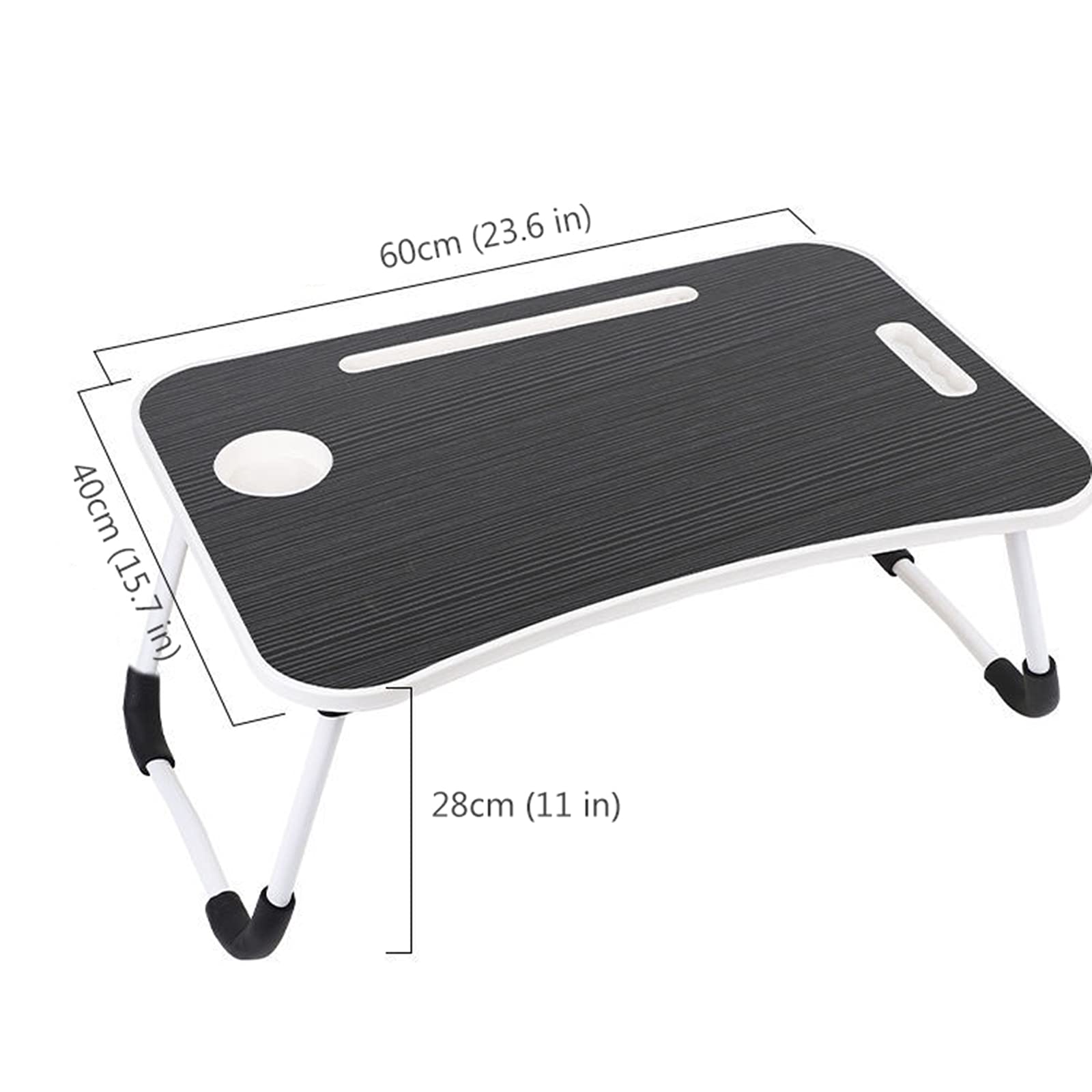 Laptopbureau, USB-bedtafel, opvouwbaar dienblad met USB Laptopbureau, USB-bedtafel, opvouwbaar dienblad met USB