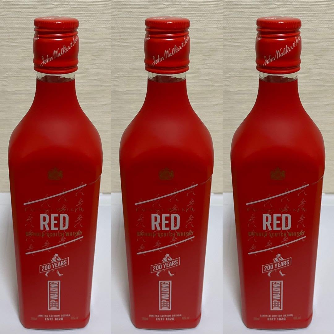 Amazon.co.jp: ジョニーウォーカー レッドラベル 200周年記念ボトル 3  
