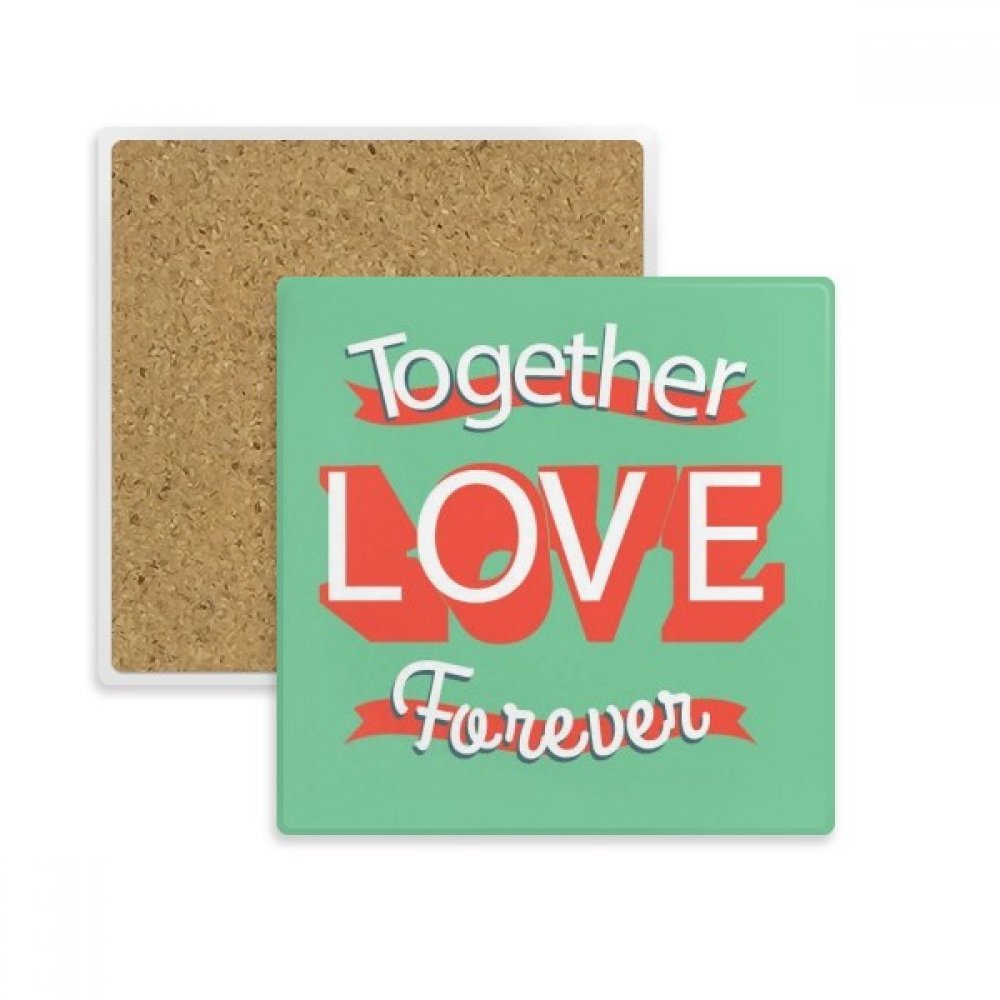 Coaster Tasse Porte-Pierre célèbre l'Amour pour Toujours avec l'Ensemble Saint Valentin
