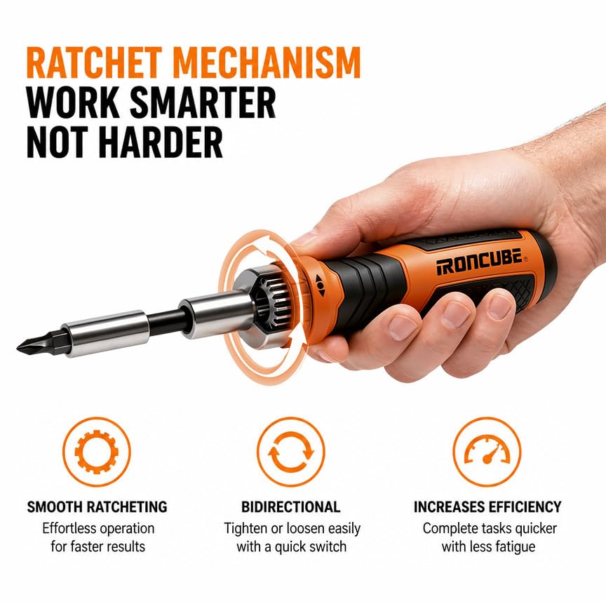 IRONCUBE 56-Piece Magnetic Screwdriver Set