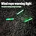 SPYMINNPOO Fluorescent Stick for Tent, Wind Rope Glow Sticks with Buckle, Disposable for Camping Picnic Anti Tripping Warning Rope