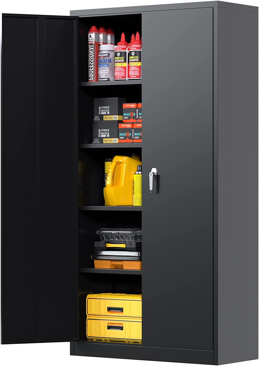 Buy Atripark Metal Storage with Doors, 72'' Tall Metal