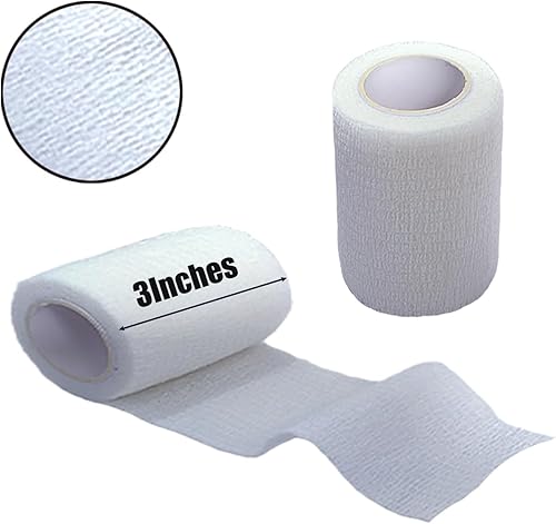 Miniatura 9 de Paquete de 6 vendajes cohesivos de 2 pulgadas, cinta autoadhesiva autoadhesiva autoadhesiva transpirable para muñeca, tobillo, deportes, tatuaje (5