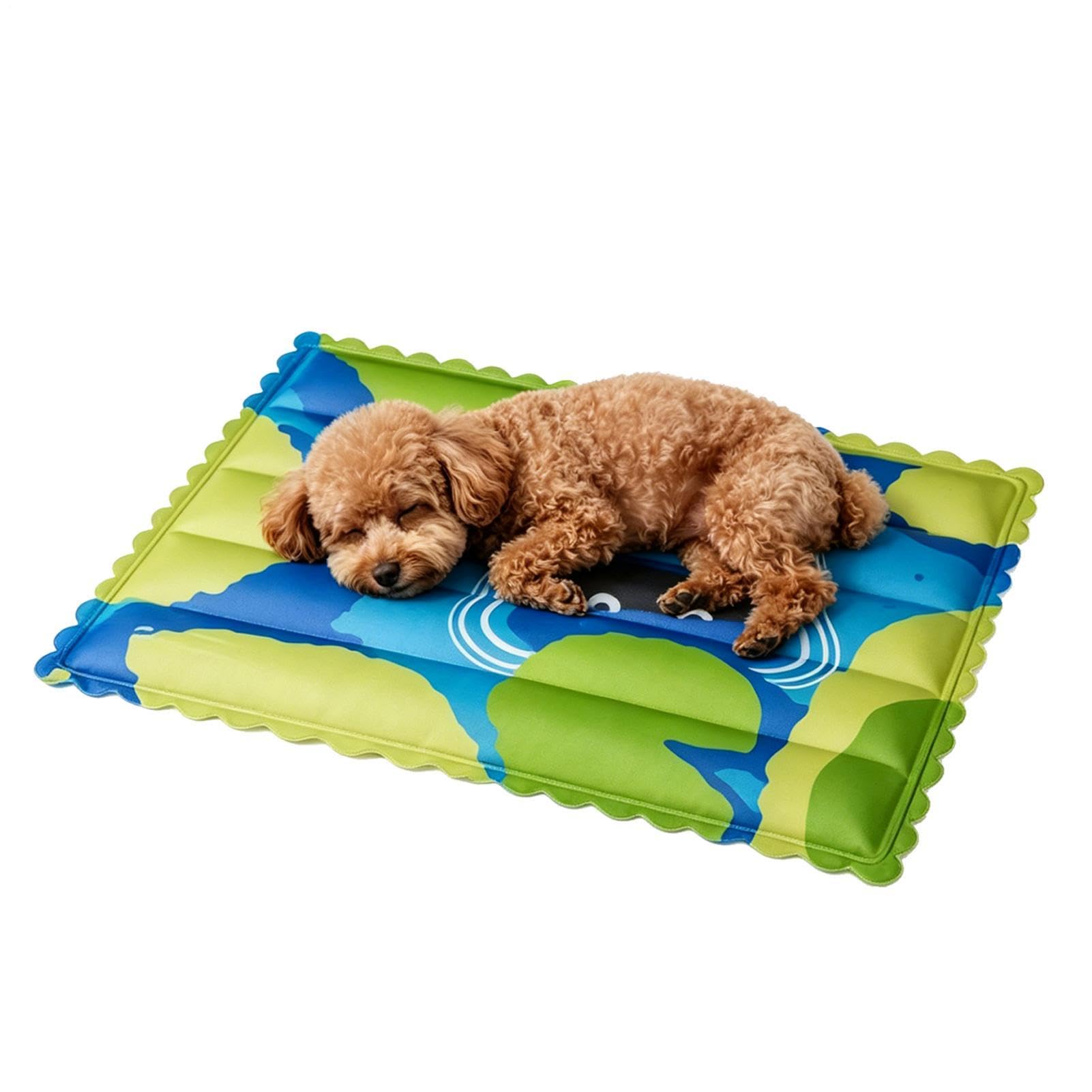 Tappetino Rinfrescante per Animali 93x63cm Gel Impermeabile Portatile | Cuccia Rinfrescante Per Cani A Lunga Durata Adatto a Razze Piccole Medie Grandi in Gabbia Cucce Casa Interno Esterno Campegg