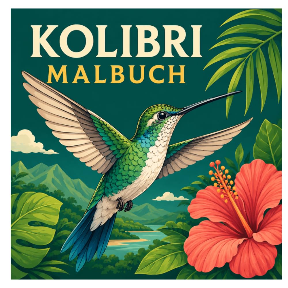 Kolibri Malbuch: Wunderschöne Kolibris zum Ausmalen für Kinder, Jugendliche und Erwachsene