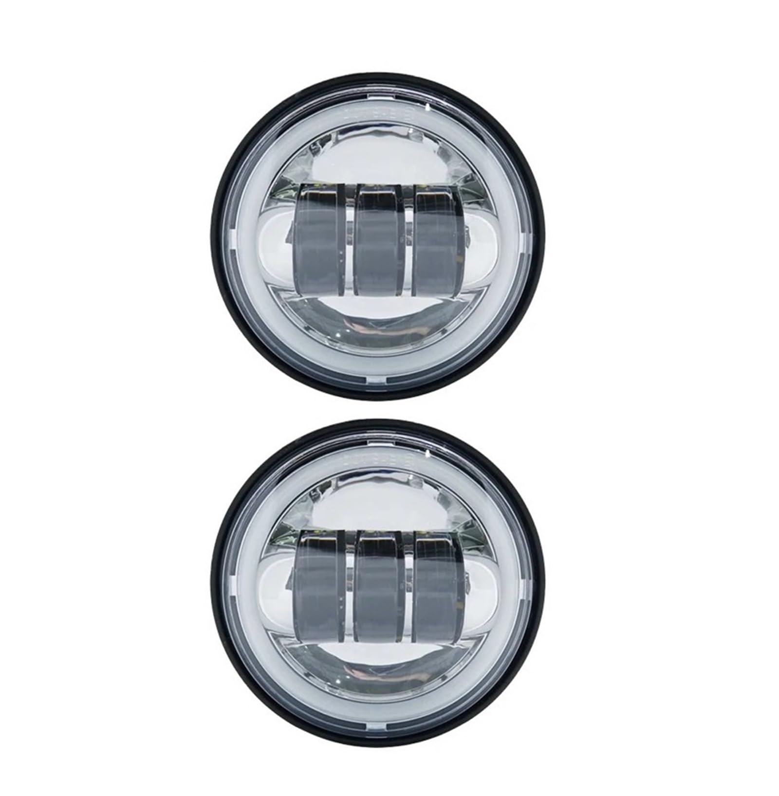4,5" 4-1/2" LED-Nebellicht Motorrad für Motor-LED-Scheinwerfer mit Schale aus(Ice Blue)