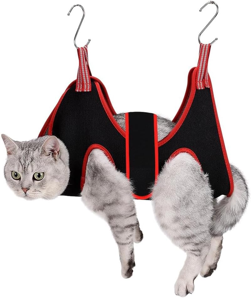 Dog Grooming Hammock Harness Breathable Pet Cat Hammock 6.5" | Restraint Bag,Dog Grooming Sling Helper for Trimming Nail and Ear/Eye Care XS Size